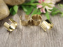 Rustokoru/ ear cuff, 10x9mm, kulta/ rst, 1pari