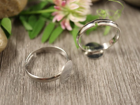  Sormuspohja säädettävä, n.17mm, 10mm, kromi, 1kpl