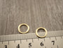 Linkki ympyrä, 10x0,9mm, umpi, 24K/ kulta/rst, 10kpl