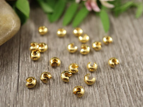 Päällyshelmi, 3mm, 18K /kulta, 20kpl