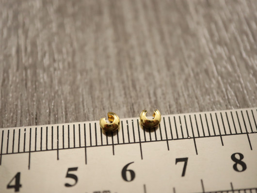 Päällyshelmi, 3mm, 18K /kulta, 20kpl