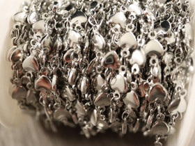 Sydänketju, 10x5x2mm, rst, 10m