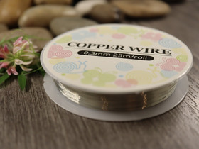 Kuparilanka, 0.3mm, kromi, 25m