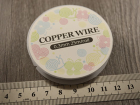 Kuparilanka, 0.3mm, kromi, 25m
