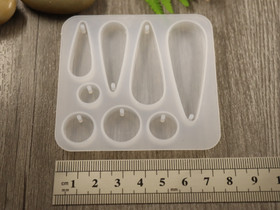 Silikonimuotti kuviot, 69.5x75x6mm, 1kpl