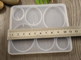 Silikonimuotti ovaali, 109x98x5.5mm, 1kpl