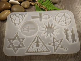 Silikonimuotti mystiikka, 135x195x9mm, 1kpl