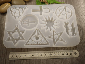 Silikonimuotti mystiikka, 135x195x9mm, 1kpl