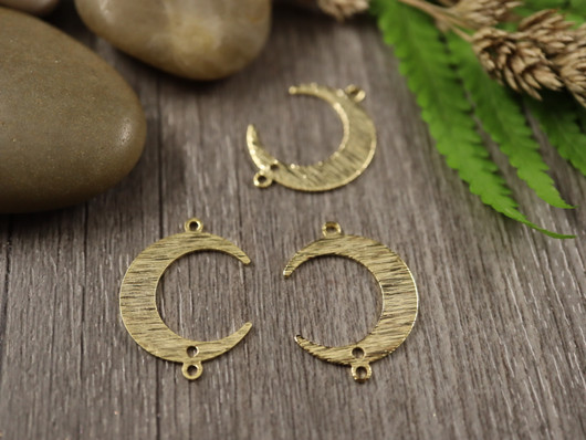 Kuuriipus/linkki, 22x17mm, 24K/ kulta, 1kpl