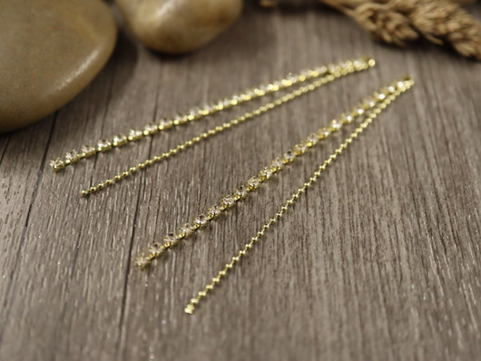 Strassiketjuriipus, 70x3.5mm, kulta, 1kpl