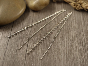 Strassiketjuriipus, 70x3.5mm, kromi, 1kpl