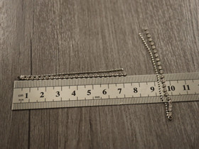 Strassiketjuriipus, 70x3.5mm, kromi, 1kpl