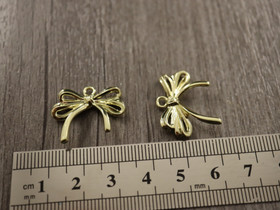 Rusettiriipus, 19x15mm, kulta, 1kpl