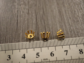 Helmihattu kukka, 7mm, kulta, 20kpl