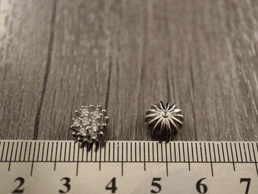 Koriste/ kapussi, 10mm, kromi, 5kpl