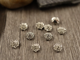 Koriste/ kapussi, 5mm, kromi, 10kpl