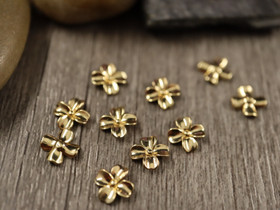 Koriste/ kapussi, 8mm, kulta, 5kpl