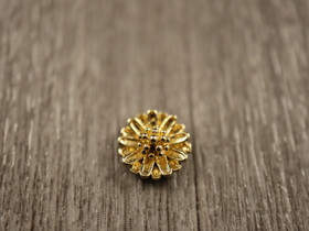 Koriste/ kapussi, 8mm, kulta, 5kpl