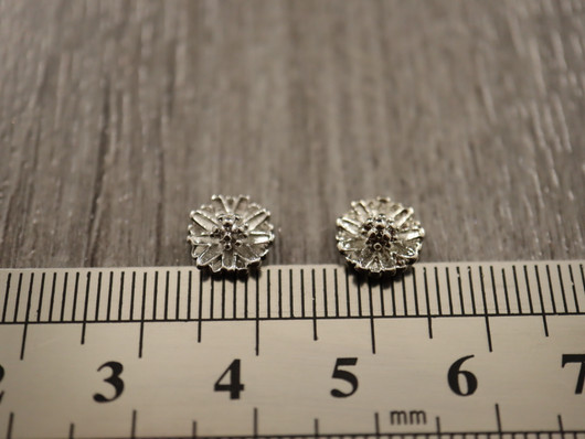 Koriste/ kapussi, 8mm, kromi, 5kpl