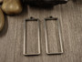 Riipus/ korukehys suorakulmio, 47x17.5mm, rst, 1kpl