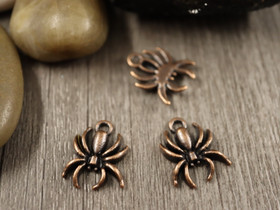 Hämähäkkiriipus, 18x12mm, kupari, 1kpl