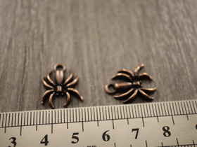 Hämähäkkiriipus, 18x12mm, kupari, 1kpl