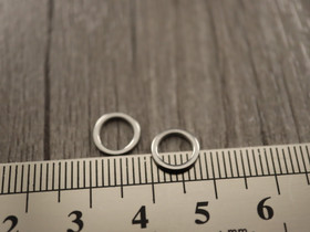 Linkki ympyrä, 8x1mm, umpi, rst, 10kpl