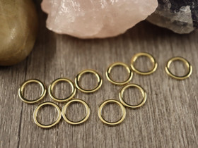 Linkki ympyrä, 8x1mm, umpi, PVD/ 18K/kulta/rst, 10kpl