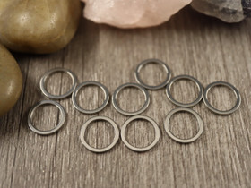 Linkki ympyrä, 10x1mm, umpi, rst, 10kpl