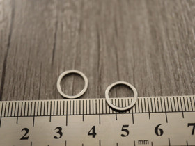 Linkki ympyrä, 10x1mm, umpi, rst, 10kpl