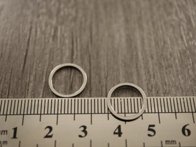 Linkki ympyrä, 12x0.9mm, umpi, rst, 10kpl