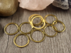 Linkki ympyrä matta, 12x0.9mm, umpi, 18K/kulta/rst, 10kpl