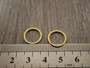 Linkki ympyrä matta, 12x0.9mm, umpi, 18K/kulta/rst, 10kpl