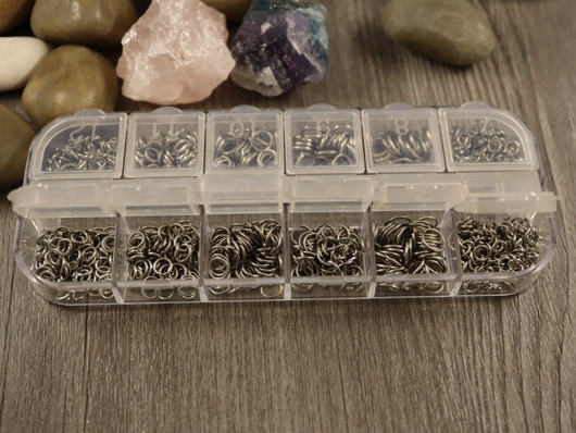 Välirengas lajitelma, 4-8mm, rst, n.865kpl