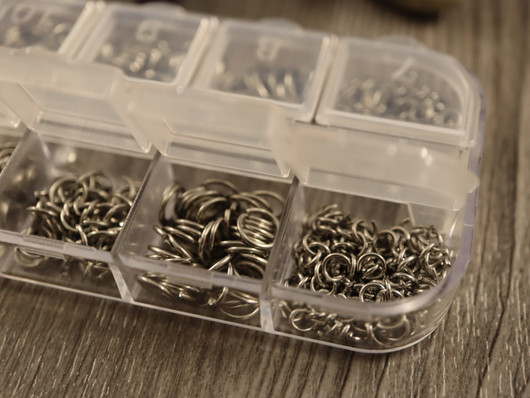 Välirengas lajitelma, 4-8mm, rst, n.865kpl