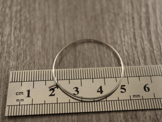 Korvakorurengas 35x0.6mm, rst, 1pari