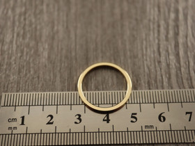 Linkki ympyrä, 20x1.5mm, umpi, 18K/vaaleakulta, 1kpl