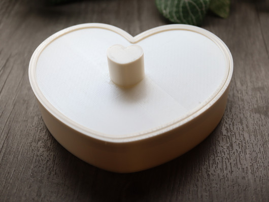 Säilytysrasia sydän, 12.5x12.5cm, valkoinen, 1kpl POSTIPAKETTI TOIMITUS