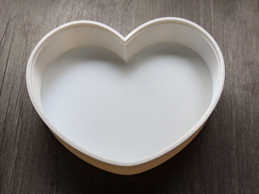 Säilytysrasia sydän, 12.5x12.5cm, valkoinen, 1kpl POSTIPAKETTI TOIMITUS
