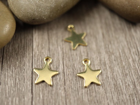 Tähtiriipus, 10x8mm, kulta/ rst, 1kpl
