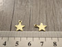 Tähtiriipus, 10x8mm, kulta/ rst, 1kpl