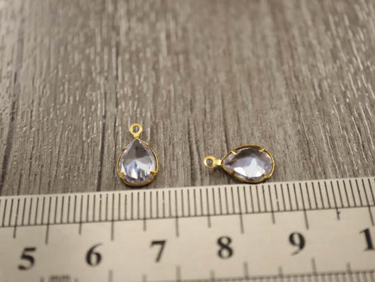 Pisarariipus, 12x7mm, kirkas/kulta, 1kpl