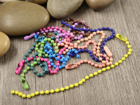 Palloketju lukolla, 2.4mm/12cm, mix setti, 1kpl