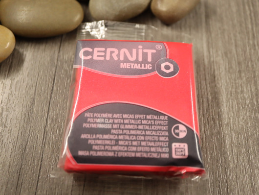 Cernit metallic, 56g, 400 red, 1kpl