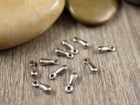 Ketjunpääte pisara, 7.5x2.5mm, rst, 10kpl