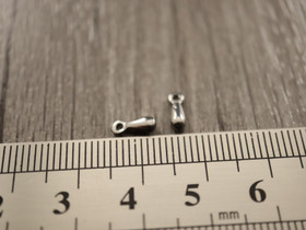 Ketjunpääte pisara, 7.5x2.5mm, rst, 10kpl