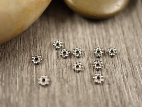  Metallihelmi rondelli, 3mm, rst, 10kpl