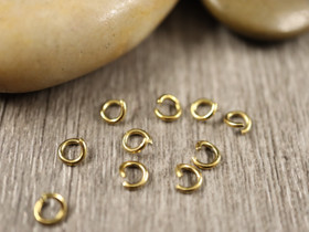 Välirengas, 4x0.7mm, avattava, 18K/ PVD/ kulta/rst, 10kpl