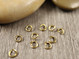 Välirengas, 4x0.7mm, avattava, 18K/ PVD/ kulta/rst, 10kpl