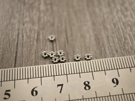  Metallihelmi rondelli, 3mm, rst, 10kpl